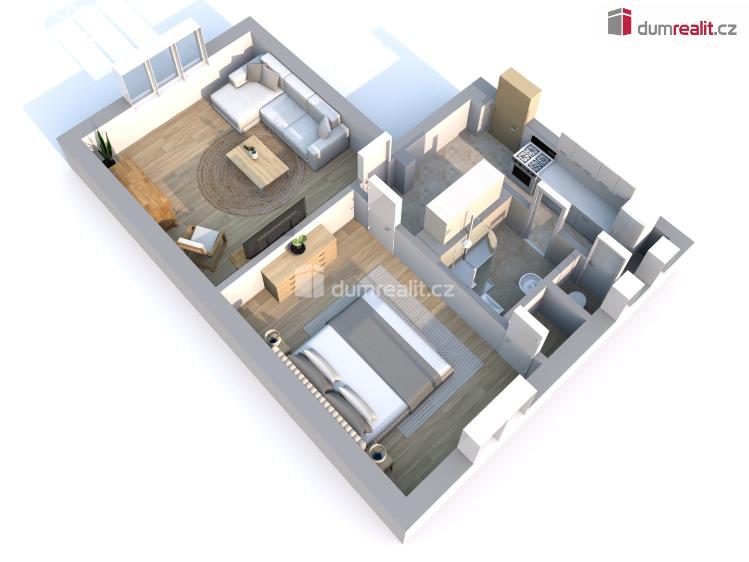 Prodej bytu 2+KK Libiš, U Zahrádek č. 25