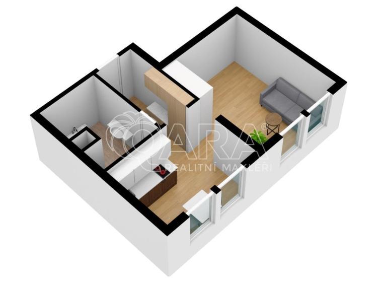 Аренда квартиры 1+1 Praha, Peroutkova 570/83 č. 32