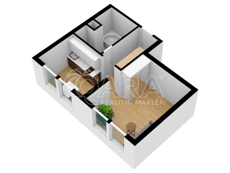 Оренда квартири 1+1 Praha, Peroutkova 570/83 č. 31