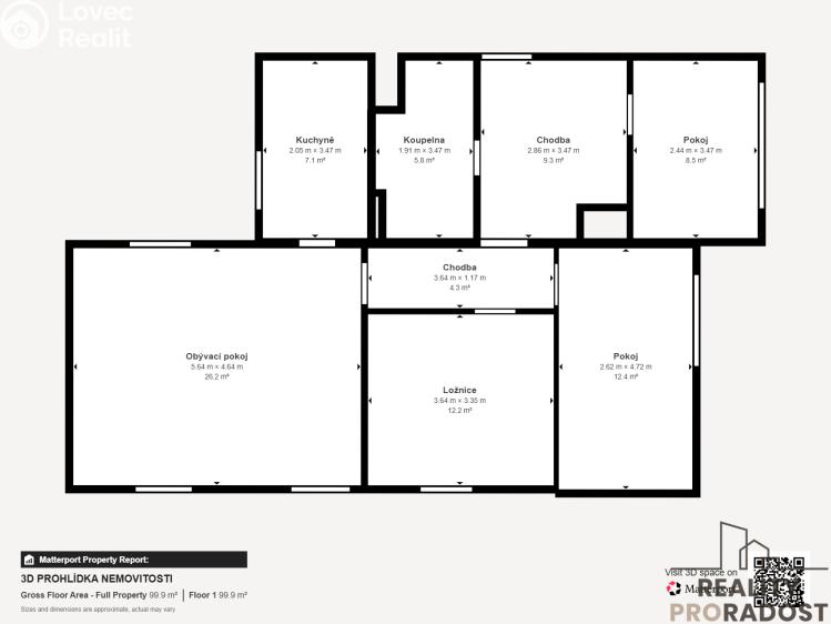 Prodej bytu 4+1 Tábor, Bukurešťská č. 17