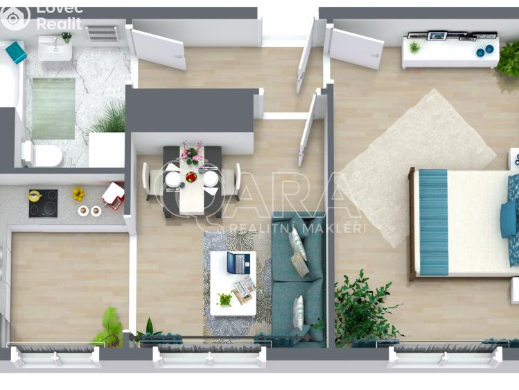 Pronájem bytu 2+1 Ostrava, Jugoslávská 2812/29 č. 33