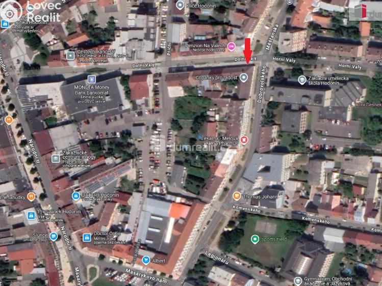 Pronájem obchodního prostoru Hodonín, Dolní Valy č. 7