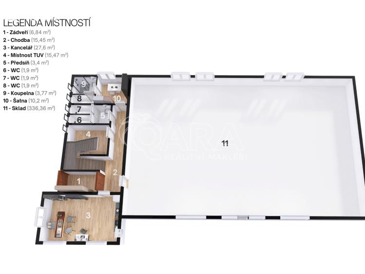 Pronájem skladového prostoru Kateřinice č. 49