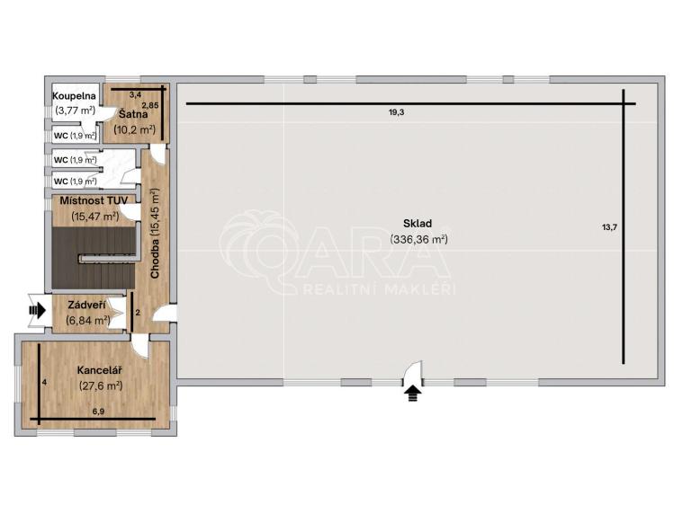 Pronájem skladového prostoru Kateřinice č. 50