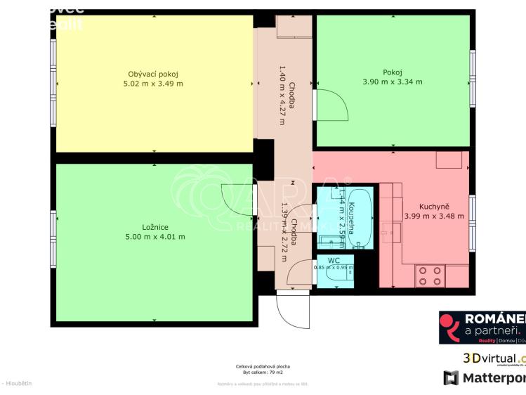 Продаж квартири 3+1 Praha 9 č. 20