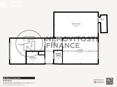 Prodej bytu 2+1 České Budějovice, Nerudova č. 2