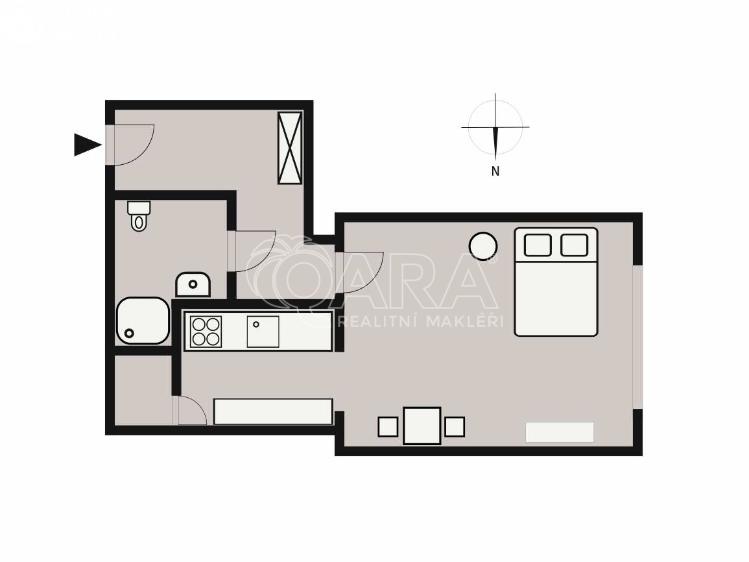 Rent apartment 1+KK Praha, Komunardů 430/10 č. 11