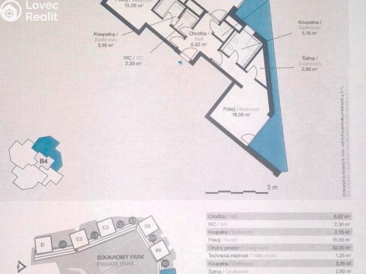 Pronájem bytu 3+KK Praha, Ke kapslovně 2855/3 č. 23