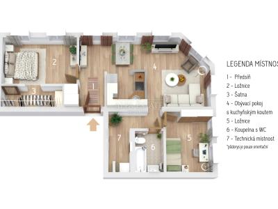 Продажа квартиры 3+KK Karlovy Vary, Vítězná č. 1