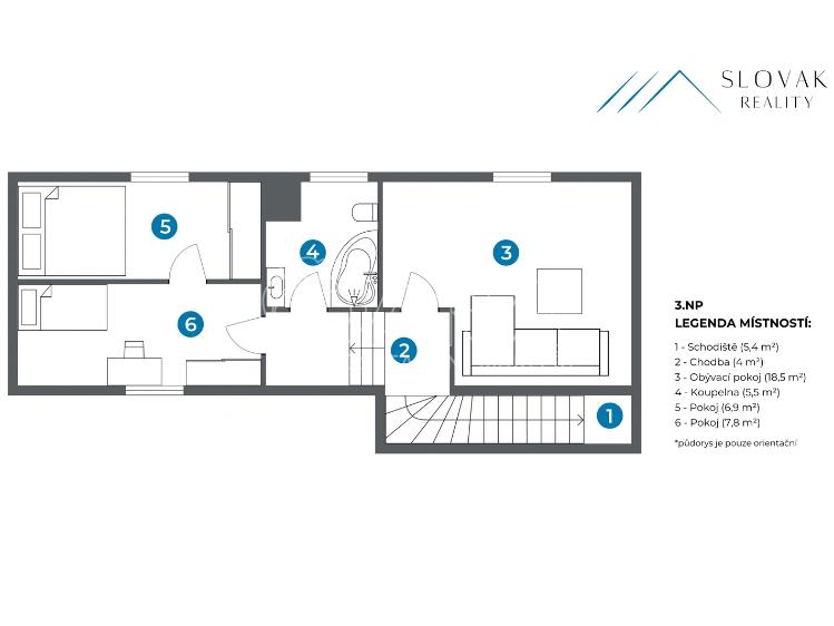 Pronájem bytu 4+KK Příbor, Místecká č. 18