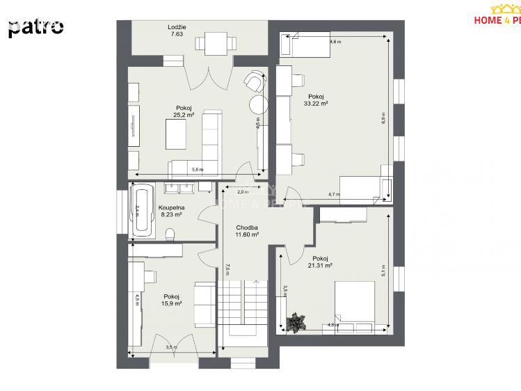 Продаж сімейного будинку Cerhenice, Antonína Hampla č. 6