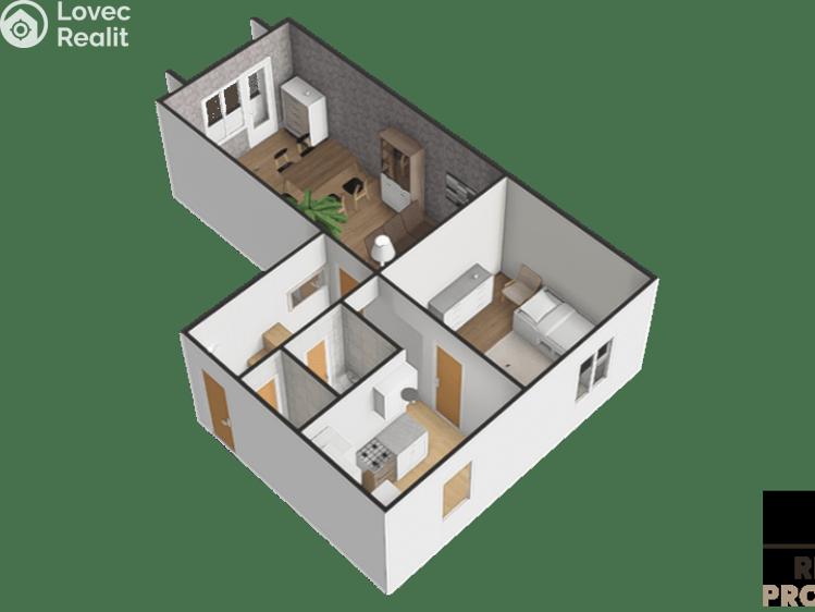 Продажа квартиры 2+1 Třinec, Slezská č. 9