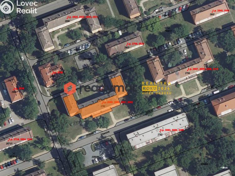 Pronájem bytu 2+1 Hodonín, Erbenova č. 8