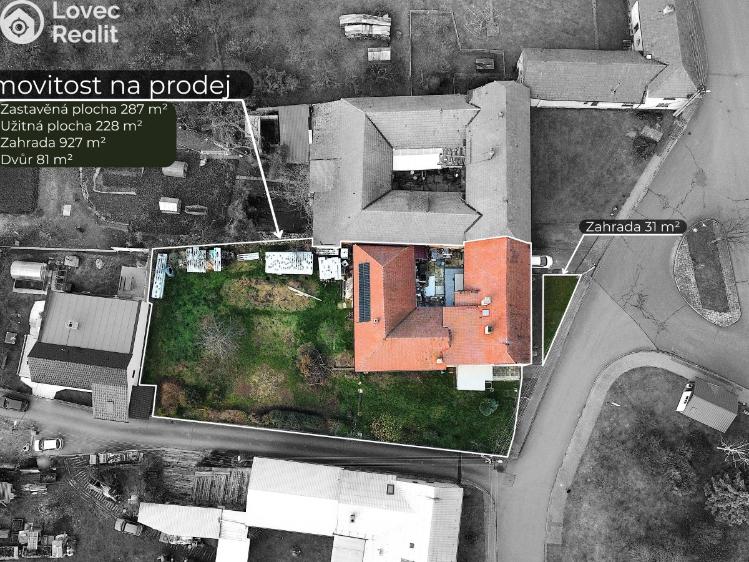 Prodej vícegeneračního domu Horní Újezd č. 1