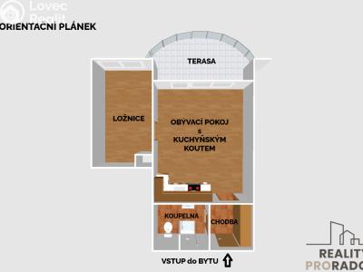 Оренда квартири 2+KK Olomouc, Na Tabulovém vrchu č. 2