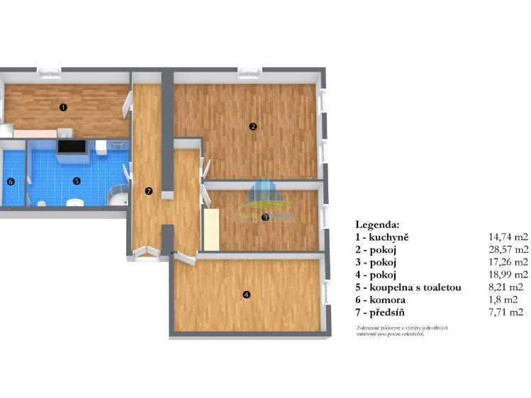 Prodej bytu 3+1 Františkovy Lázně, Francouzská 73/5 č. 10