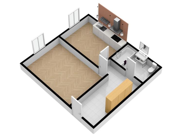 Rent apartment 2+KK Liberec, Revoluční č. 17