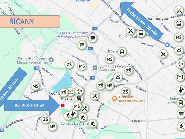 Prodej bytu 2+KK Říčany, Rooseveltova 100/7 č. 3