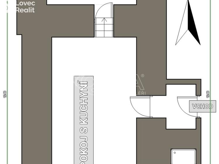 Prodej bytu 2+KK Říčany, Rooseveltova 100/7 č. 6