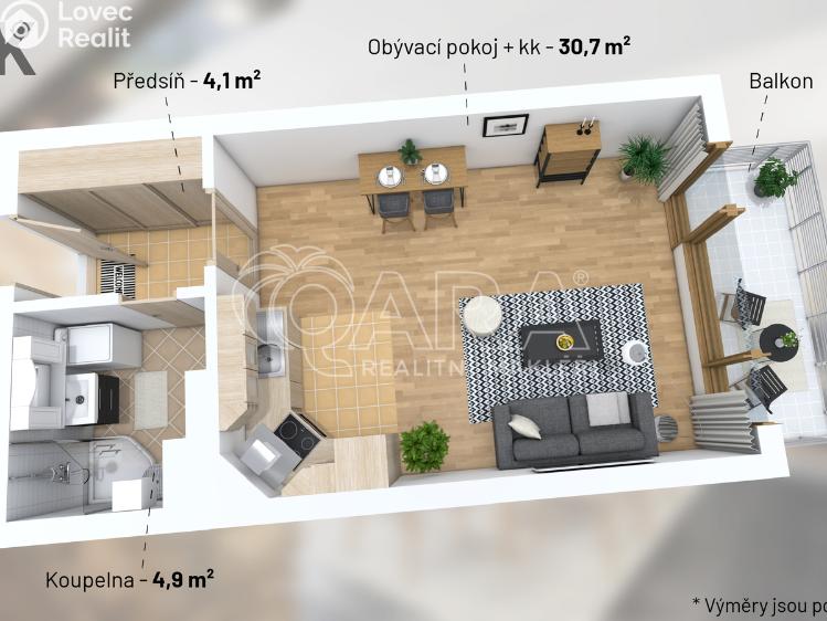 Prodej bytu 1+KK Praha, Vřesovická 430/2 č. 8