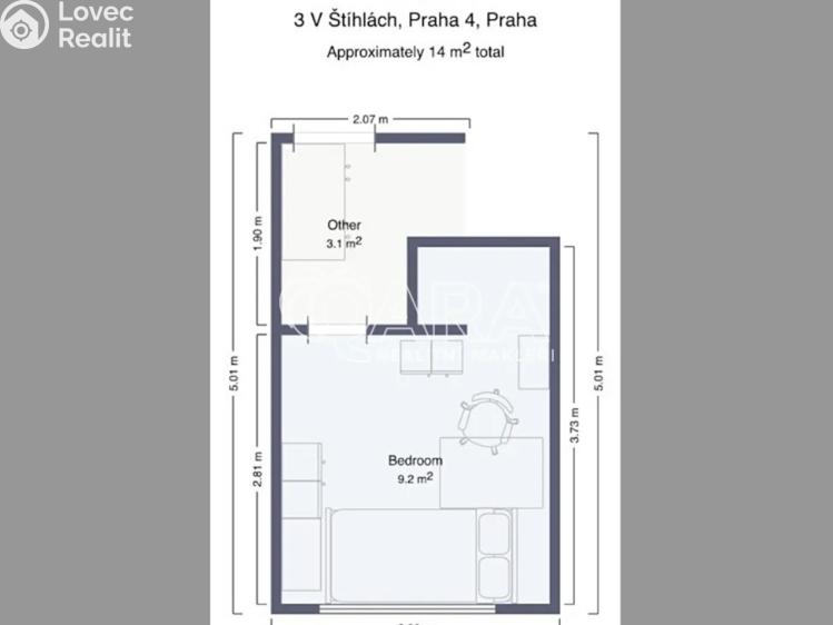 Prodej bytu 4+KK Praha, V Štíhlách č. 21