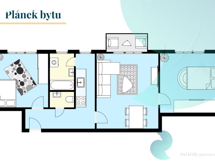Prodej bytu 3+1 České Budějovice, Lidická tř. č. 3