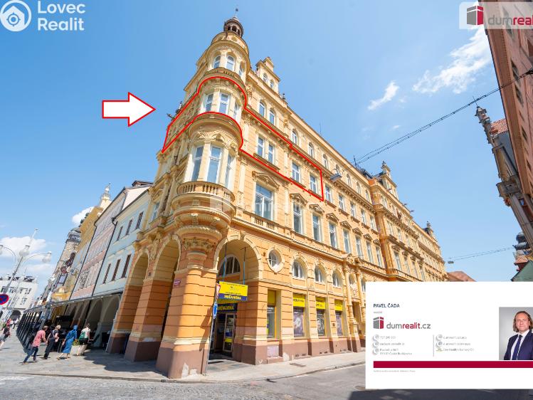 Pronájem bytu 3+KK České Budějovice, Karla IV. č. 15