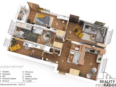 Prodej bytu 4+1 Ostrava, Františka Formana č. 2