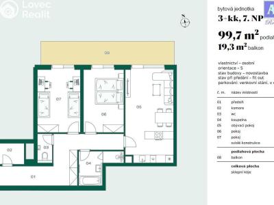 Продаж квартири 3+KK Praha č. 1