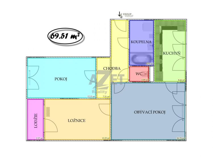 Prodej bytu 3+1 Orlová, Karla Dvořáčka č. 16