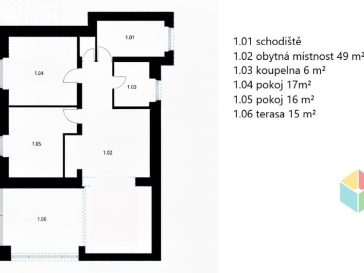 Pronájem bytu 3+KK Beroun, Na Vinici 996/34 č. 21