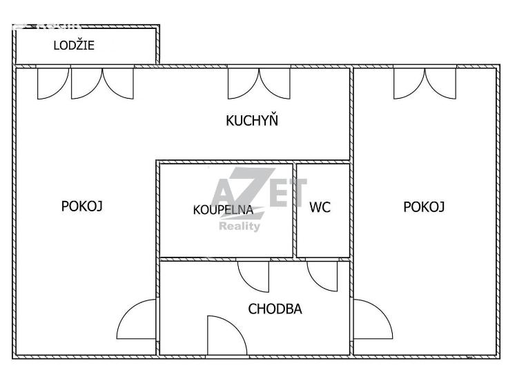 Prodej bytu 2+1 Ostrava, Aleše Hrdličky č. 11