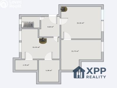 Prodej bytu 2+1 Loučovice č. 2