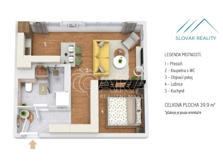 Pronájem bytu 2+KK Kopřivnice, Štramberská č. 24