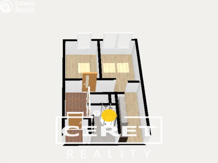 Prodej bytu 2+1 Žatec, Elišky Krásnohorské č. 19