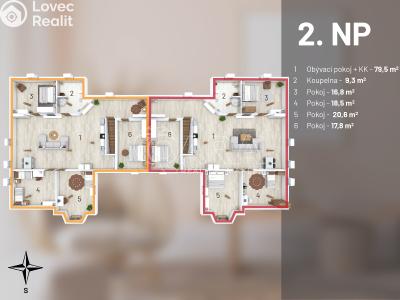 Prodej rodinného domu Jesenice, Papoušková 1344 č. 6