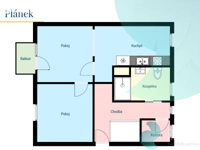 Pronájem bytu 2+1 České Budějovice, Pražská tř. č. 5