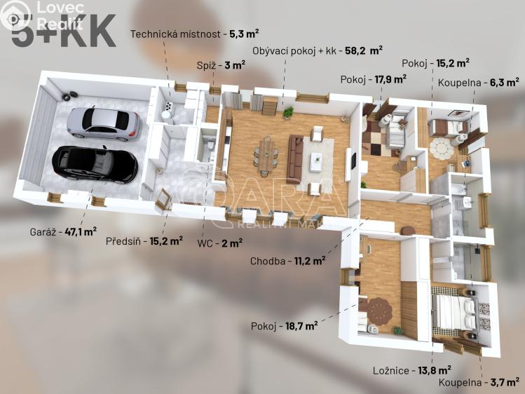 Prodej rodinného domu Radějovice, Svatojanská 60 č. 38