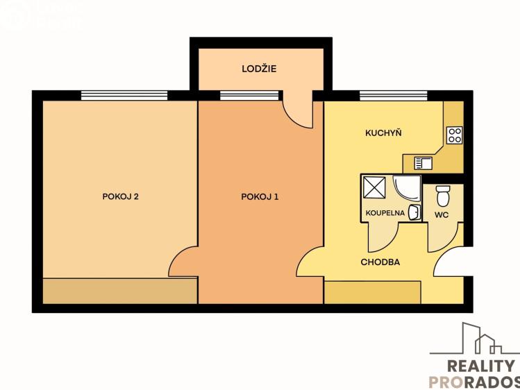 Pronájem bytu 2+1 Ostrava, Alberta Kučery č. 3