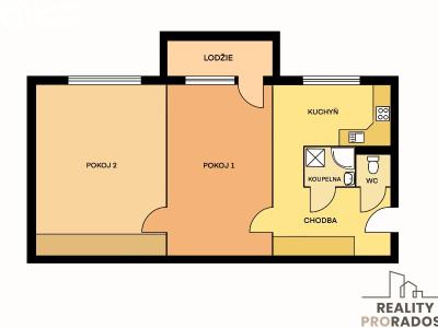 Pronájem bytu 2+1 Ostrava, Alberta Kučery č. 3
