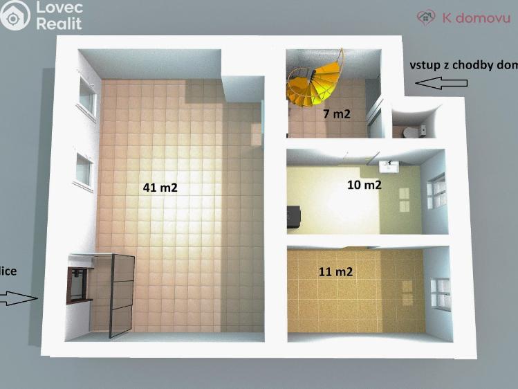 Оренда торгового приміщення Brno, Pekařská 431/58 č. 16