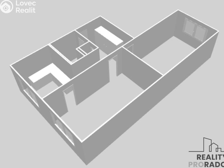 Продажа квартиры 2+1 Chomutov, Bezručova č. 3
