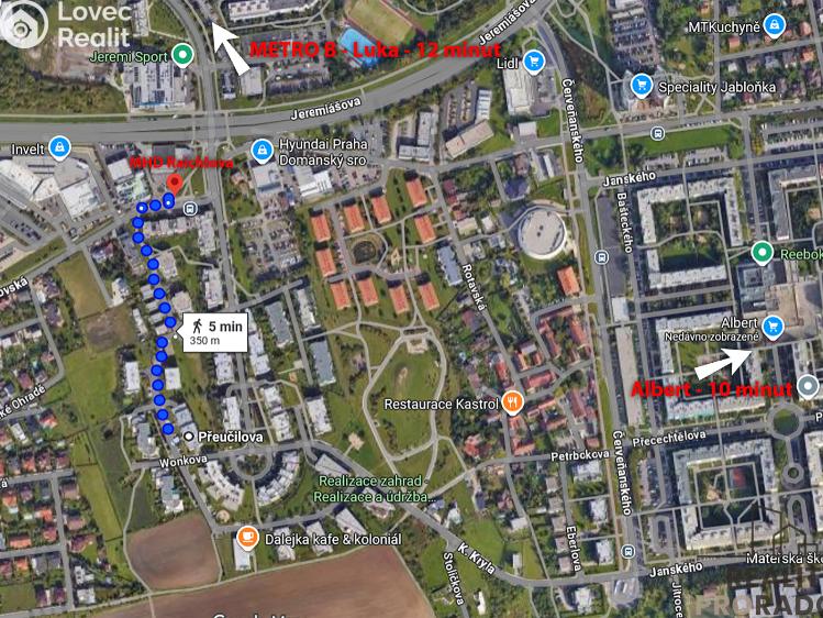 Продажа квартиры 1+KK Praha, Přeučilova č. 22