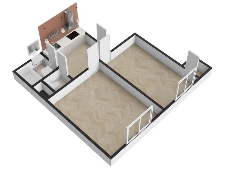 Pronájem bytu 2+KK Praha, Biskupcova č. 12