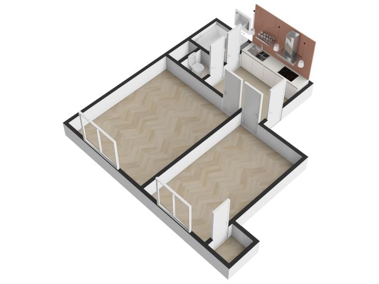 Pronájem bytu 2+KK Praha, Biskupcova č. 13