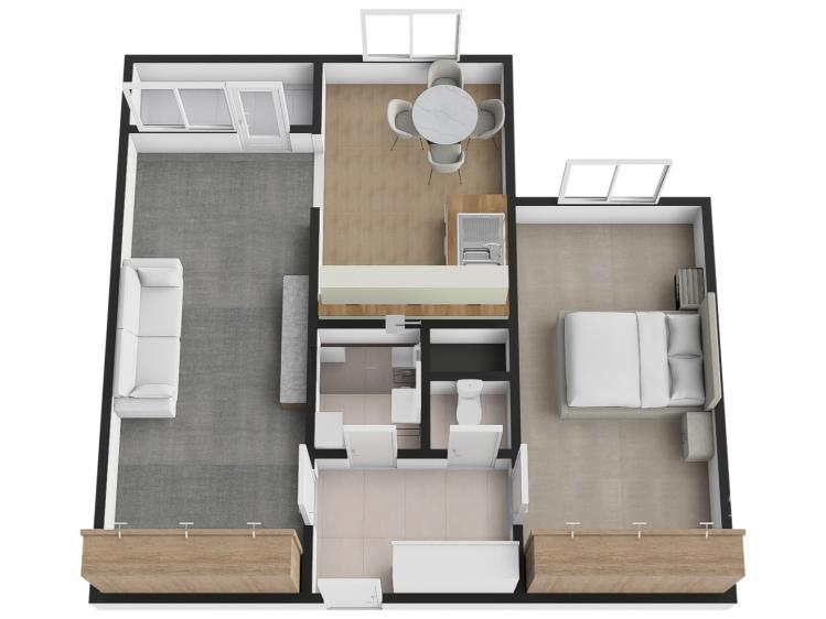 Pronájem bytu 2+1 Praha, Cíglerova č. 6