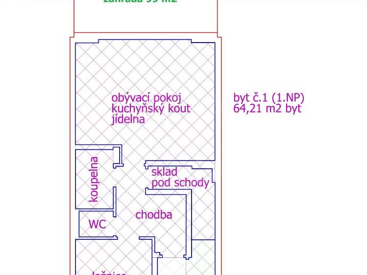 Pronájem bytu 2+KK České Budějovice, Šroubárenská č. 2