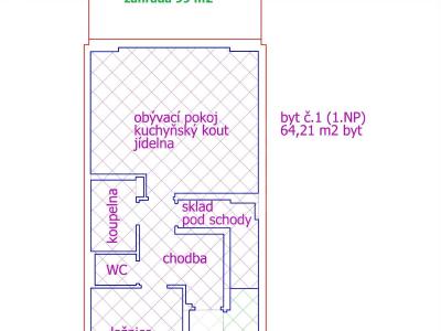 Pronájem bytu 2+KK České Budějovice, Šroubárenská č. 2