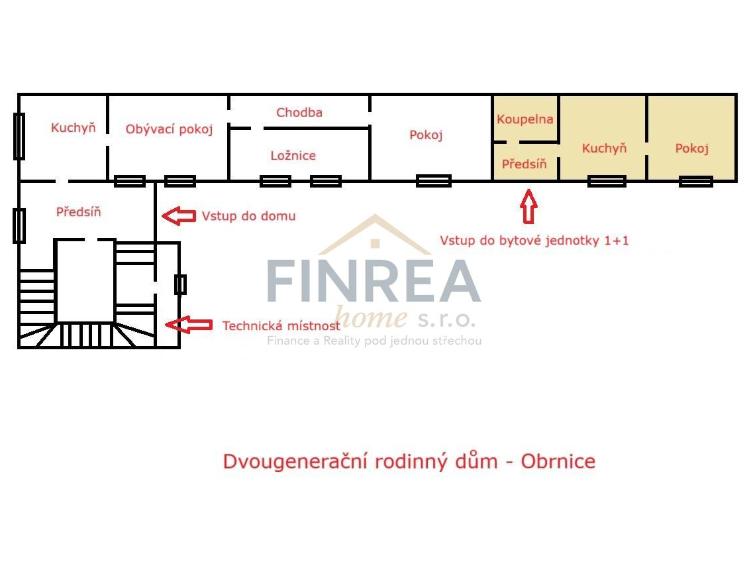 Продажа семейного дома Obrnice, Mírová č. 2