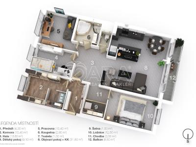 Продажа квартиры 5+KK Praha, Španielova č. 4